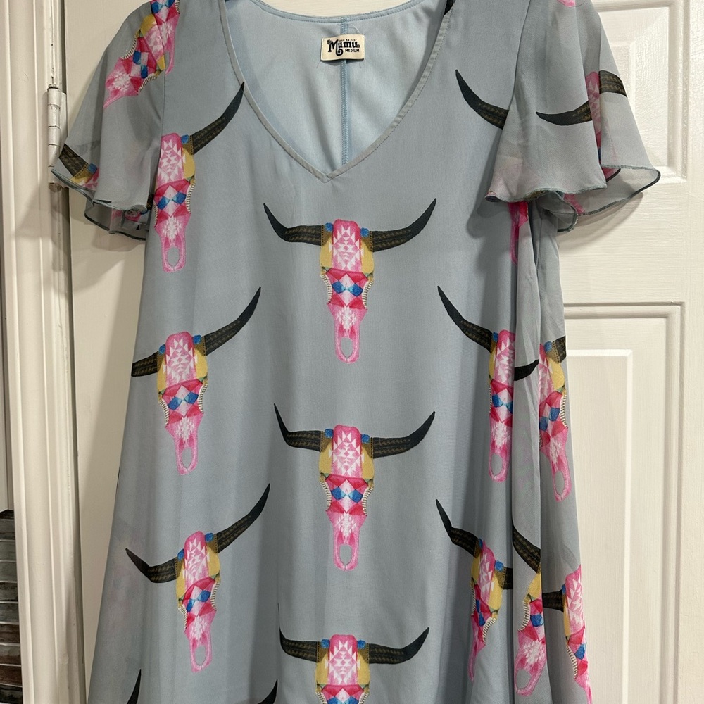 Show Me Your MuMu Kylie Bull Short-sleeve Mini Dress